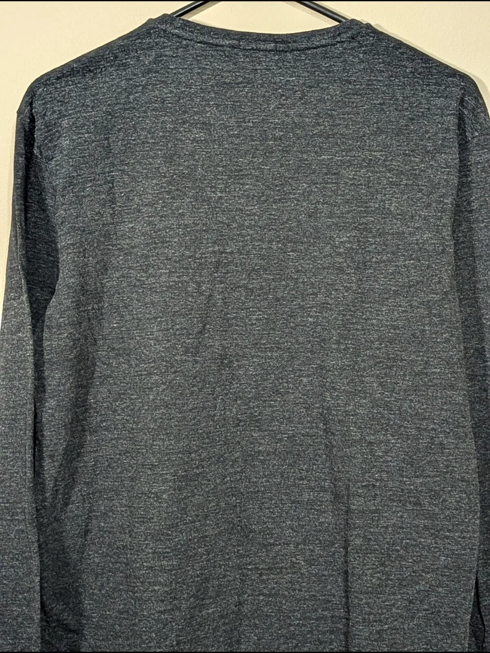 Polo by Ralph Lauren Charcoal Heather Long-Sleeve Crew Tee with Red Pony